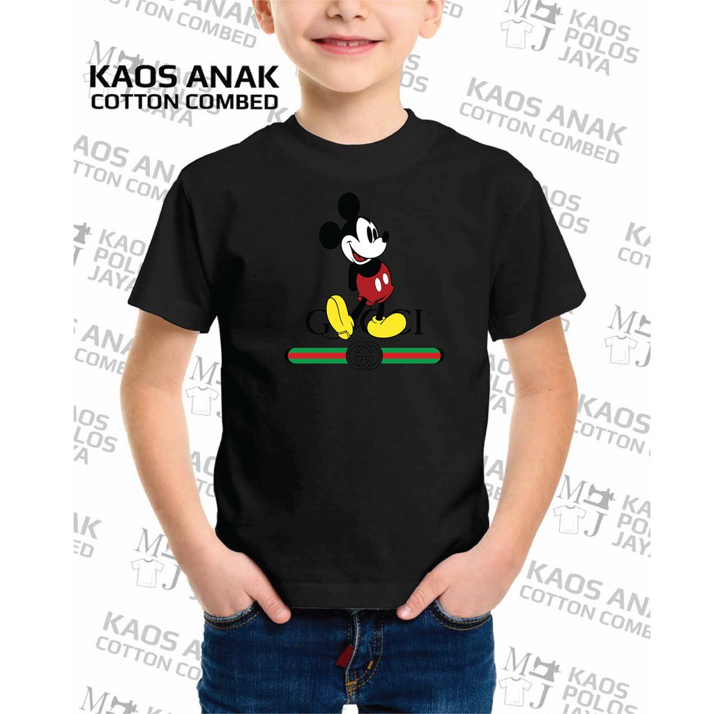 Baju Kaos Gucci Mickey Mouse Anak