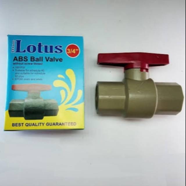 Ball Valve Ballvalve Stop Kran Keran Stopkran PVC - LOTUS 3/4&quot; INCH