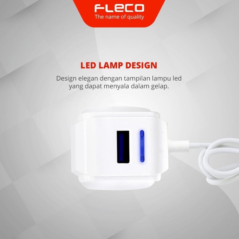 Fleco Travel Charger TC Adaptor Casan USB with cable LED 2.4A F-005 F005 F 005