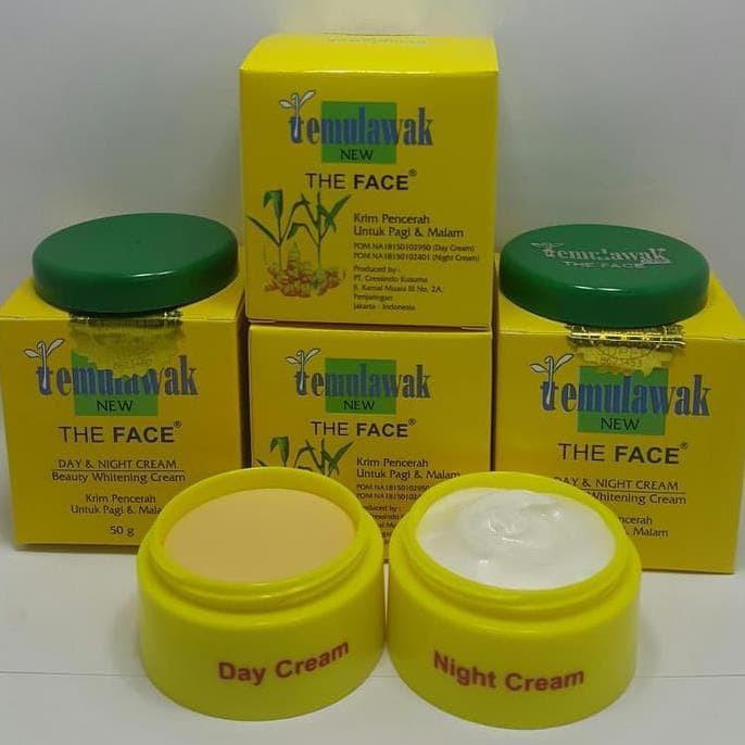 New The Face Temulawak Day And Night Beauty Whitening Cream Bpom/COD/SALE