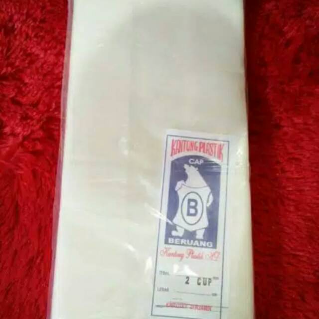 plastik gelas 2 cup /kresek gelas es