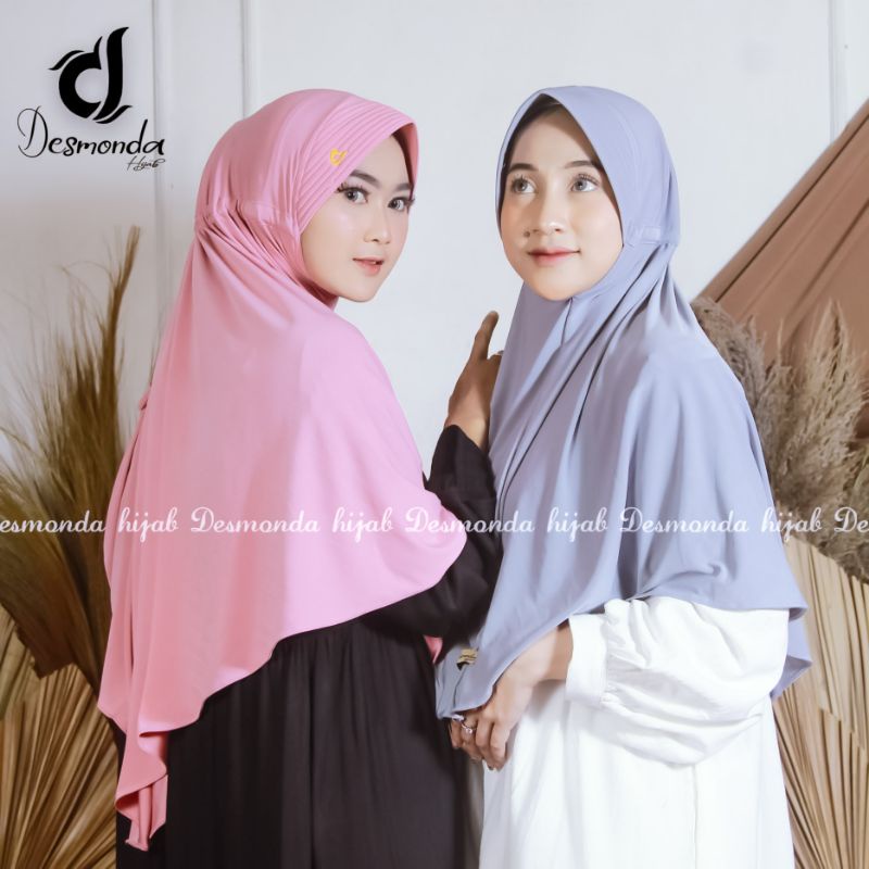 KERUDUNG SERUT JUMBO SIZE XL JERSEY BY DESMONDA HIJAB