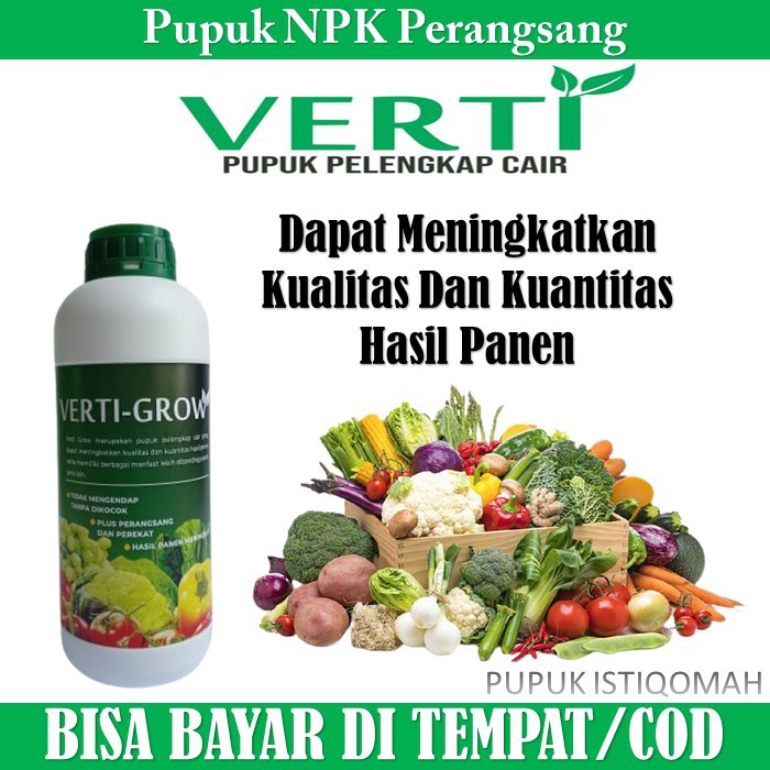 PROMO MURAH Pupuk NPK Cair VERTI GROW 500ML Obat Perangsang Tumbuhan - Obat Perangsang Tanaman - VER