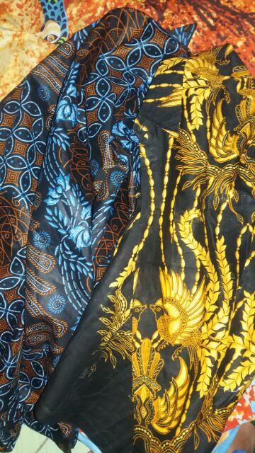 Aljazvian Batik Kbp Kenongo Kemeja Tosca Pendek Pekalongan Padi M L Xl Sogan Halus Kemeja Batik