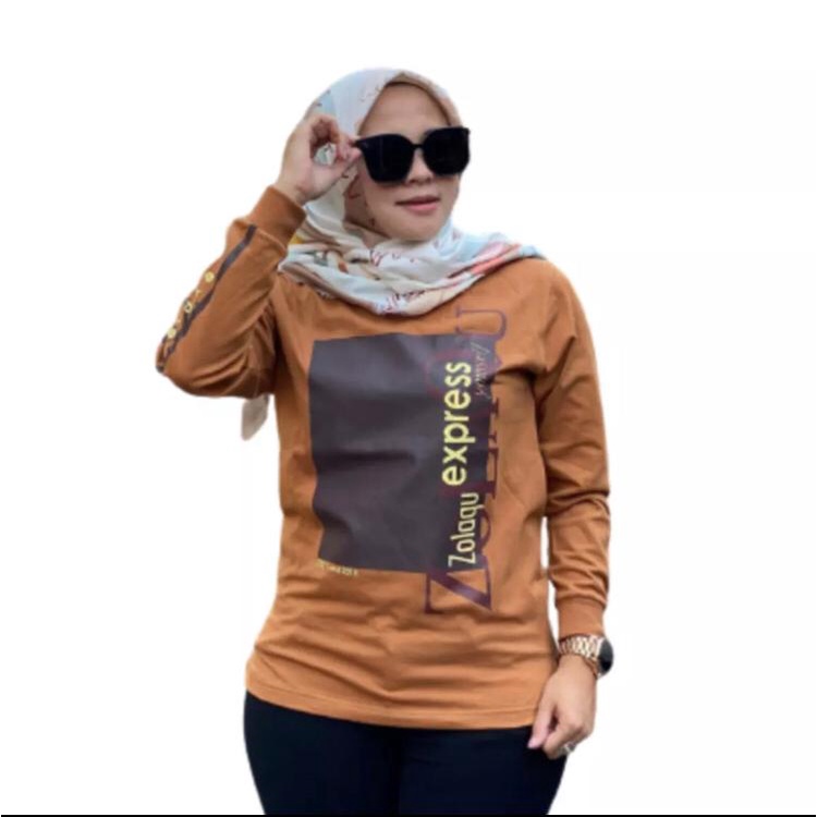 BAJU ZOLAQU /SWEATER ZOLAQU (COD) BAJU WANITA LENGAN PANJANG / SWEATER WANITA KEKINIAN/UKURAN L-XL