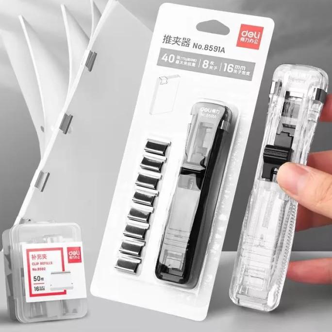 

(BISA COD) Push Clip Stapler Remover Binder Push Clamp LIMITED EDITION Kode 550