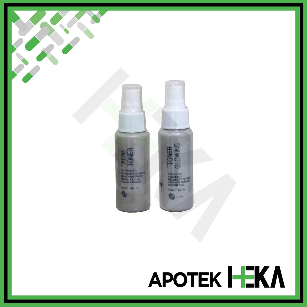 Toner Glowing Every Day / Toner Acne Clear &amp; Bright 60 ml MS Glow (SEMARANG)