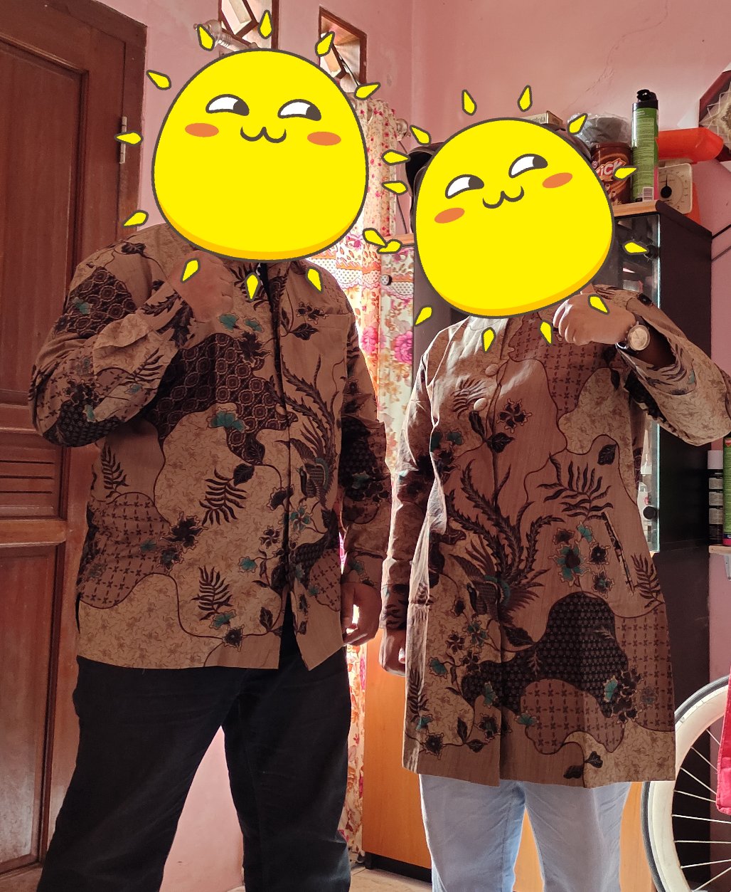 Kemeja Batik Couple | Kemeja Batik Premium | Atasan Batik Couple Ruflle | Kemeja Batik Exclusive