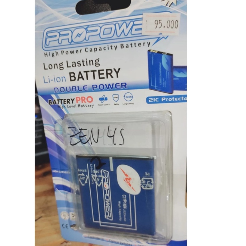 PRO POWER BATTERY BATRE ASUS ZENFONE  4,5 2520 MAH BATRE DOBEL POWER ASUS BATTERY