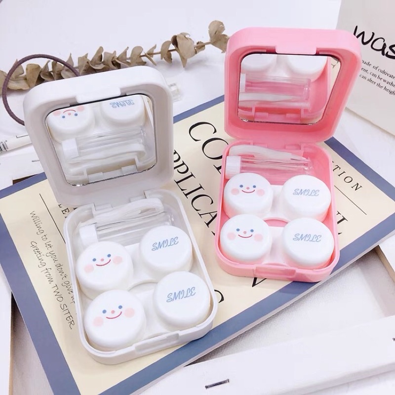 LENSBYSEOUL Tempat / Kotak / Case Softlens Bear 2 in 1 Premium