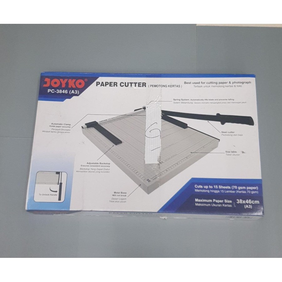 

PAPER CUTTER JOYKO A3 PC-3846 | PEMOTONG KERTAS