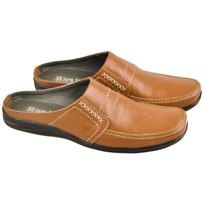 Sandal Bustong Pria / Sendal Kulit Asli / Sandal Casual Formal Pria