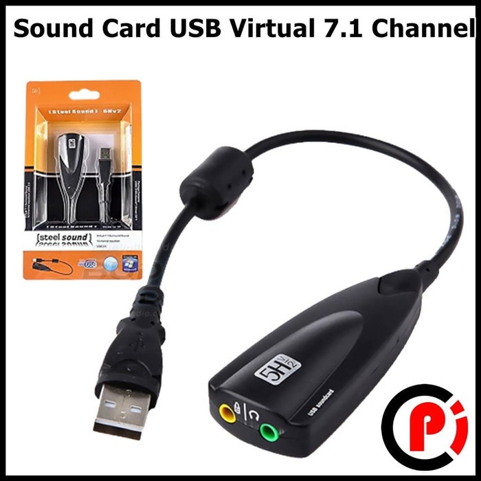 Sound Card USB Virtual 7.1 Channel dengan Chipset China 5Hv2