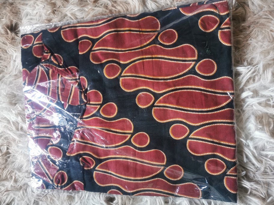 M-l-xl-xxl Batik Tunik Wanita Asj Sa Hrb026 Kenongo Pekalongan Sogan Tulis