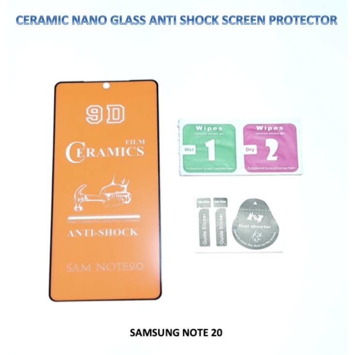 Samsung NOTE 20 / Samsung NOTE 20 ULTRA Ceramic Glass Anti Shock Premium Screen Protector Full