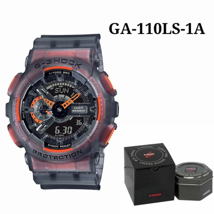Original Jam Tangan Pria Merk Casio G-Shock Miyota Type : GA110 Baterai Box 6 Premium Kekinian