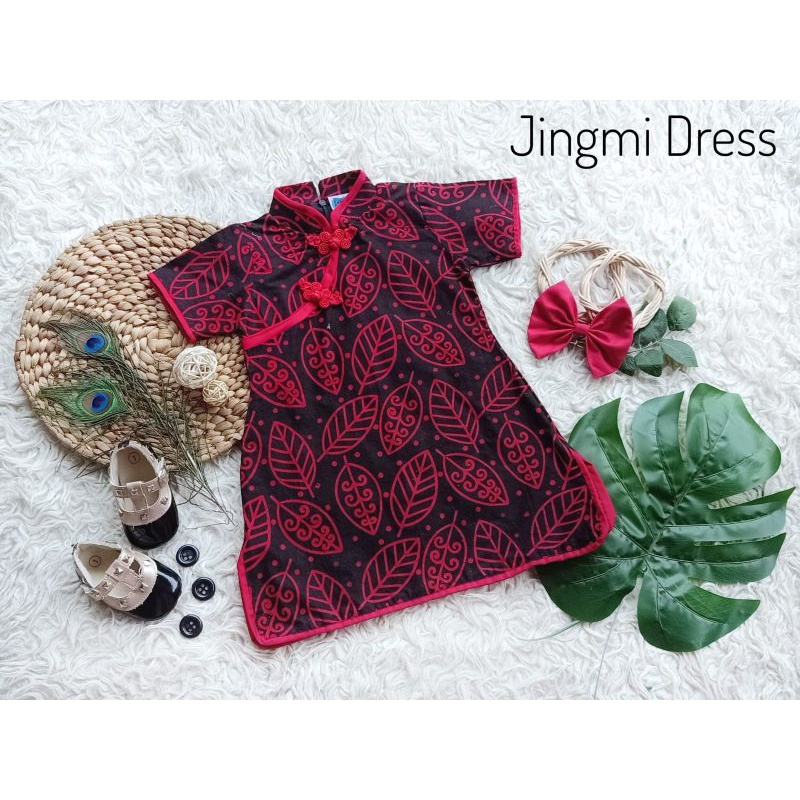 DRESS JINGMI IMLEK TERBARU DRESS IMLEK ANAK DAN DEWASA CHEONGSAM MURAH BAJU IMLEK KELUARGA