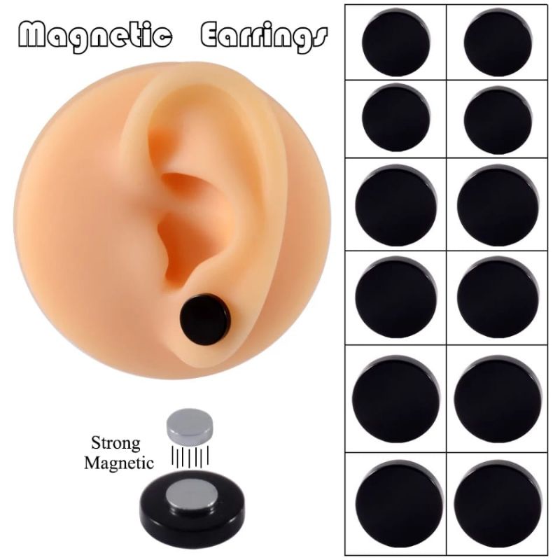 ANTING MAGNET PRIA DAN WANITA FASHION MASA KINI - QUALITY PREMIUM BARANG IMPORT - ANTING TANPA TINDI