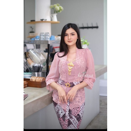 KEBAYA BALI BORDIR BED CENGKIR 7/8 SIFON BABYDOLL