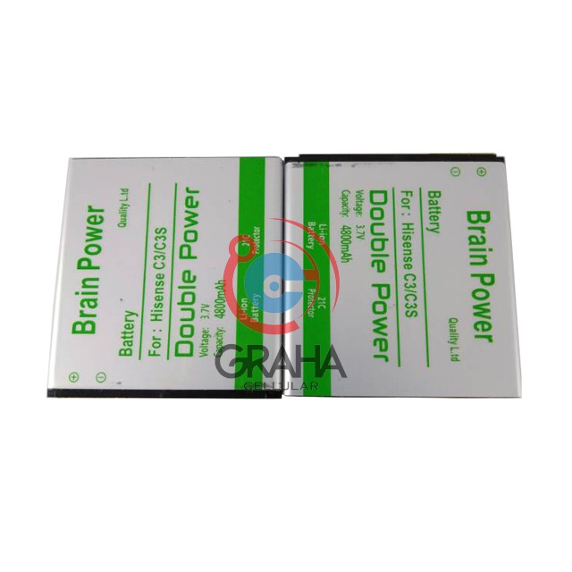 BATERAI / BATTERY / BATRE SMARTFREN ANDROMAX C3 / C3S DOUBLE IC BRAIN POWER