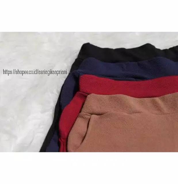 Celana Kulot Pendek Wanita Jersey