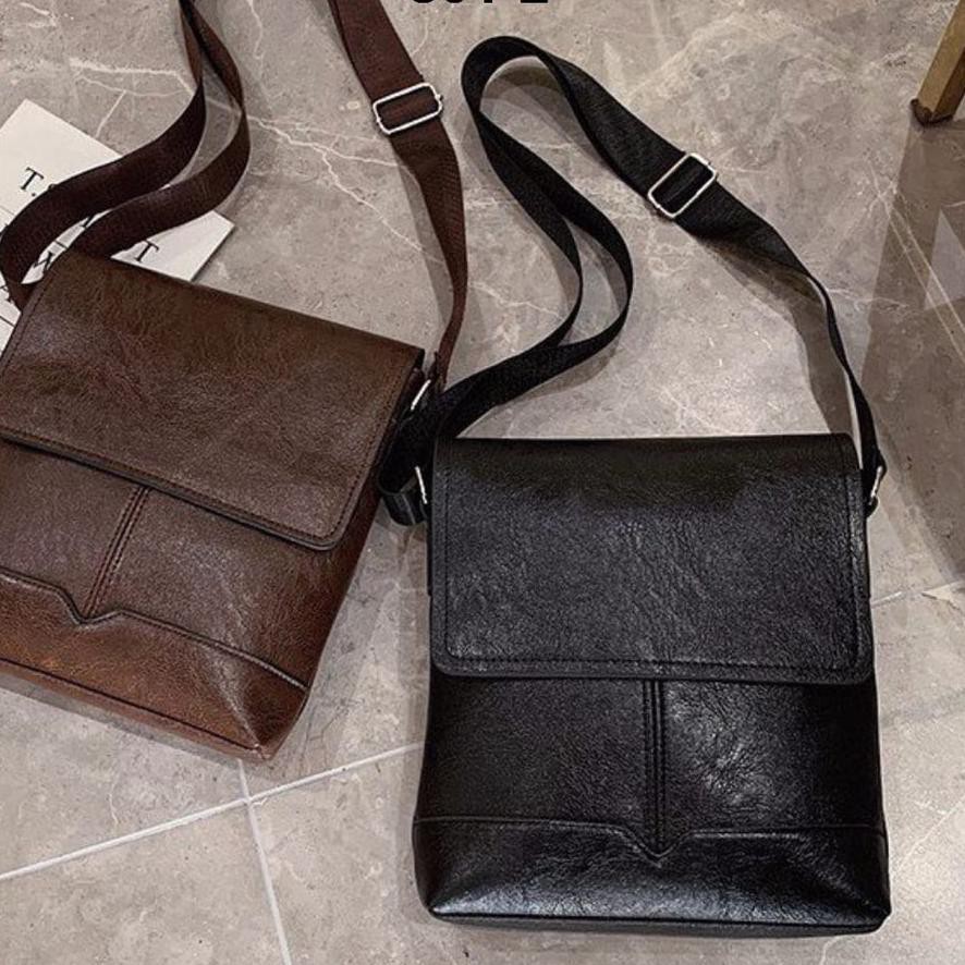 ¤¤» Tas Selempang Kulit Parkson Pria/Tas Selempang/Tas Import/Tas murah/tas jalan-jalan 801-2