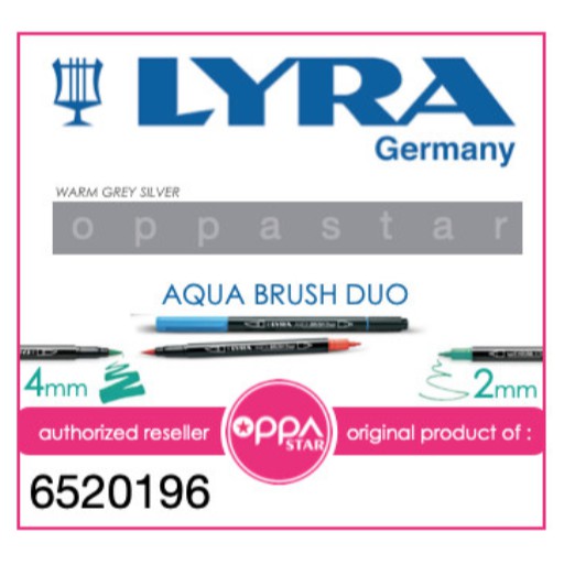 

Brush Pen Lyra Aqua Brush Duo Pen Warm Grey Silver 6520196