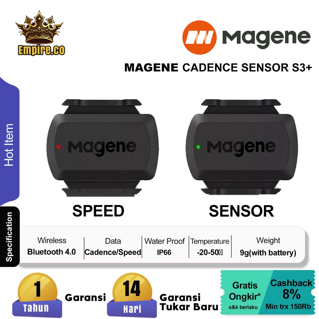 Magene S3+ Speed Cadence Dual Mode Sensor