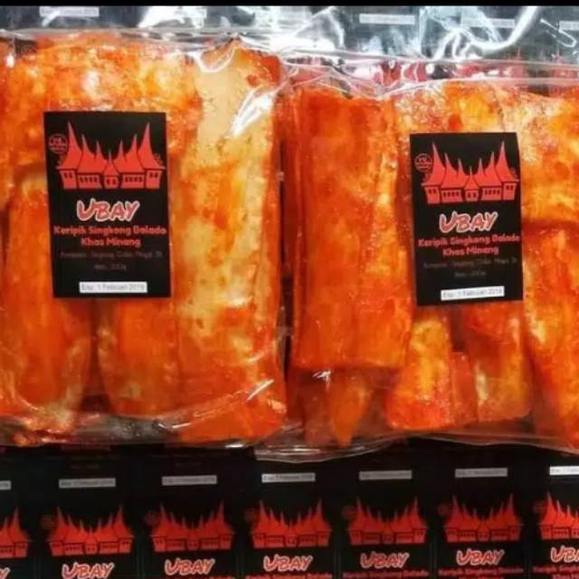 Keripik sanjai merk UBAY khas Padang Shopee Indonesia