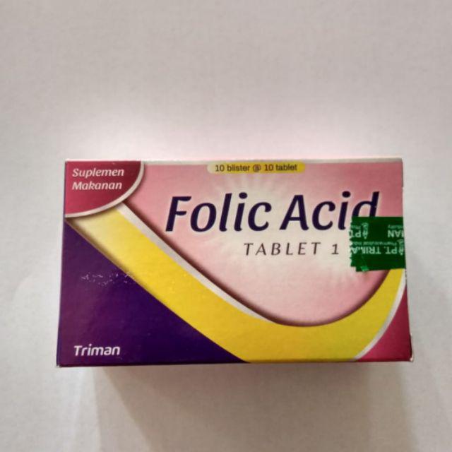 Folic Acid Asam Folat 1000 Mcg 1 Mg Generik Harga Per Box Indonesia