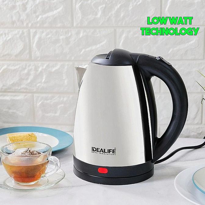 Teko Listrik Stainless Otomatis - Teko Listrik Low Watt 1.8L IDEALIFE