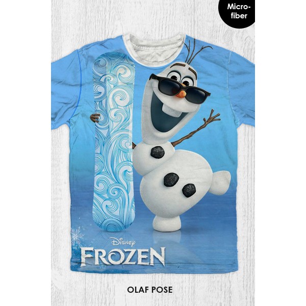 Baju Kaos Anak & Dewasa Frozen - Olaf Pose