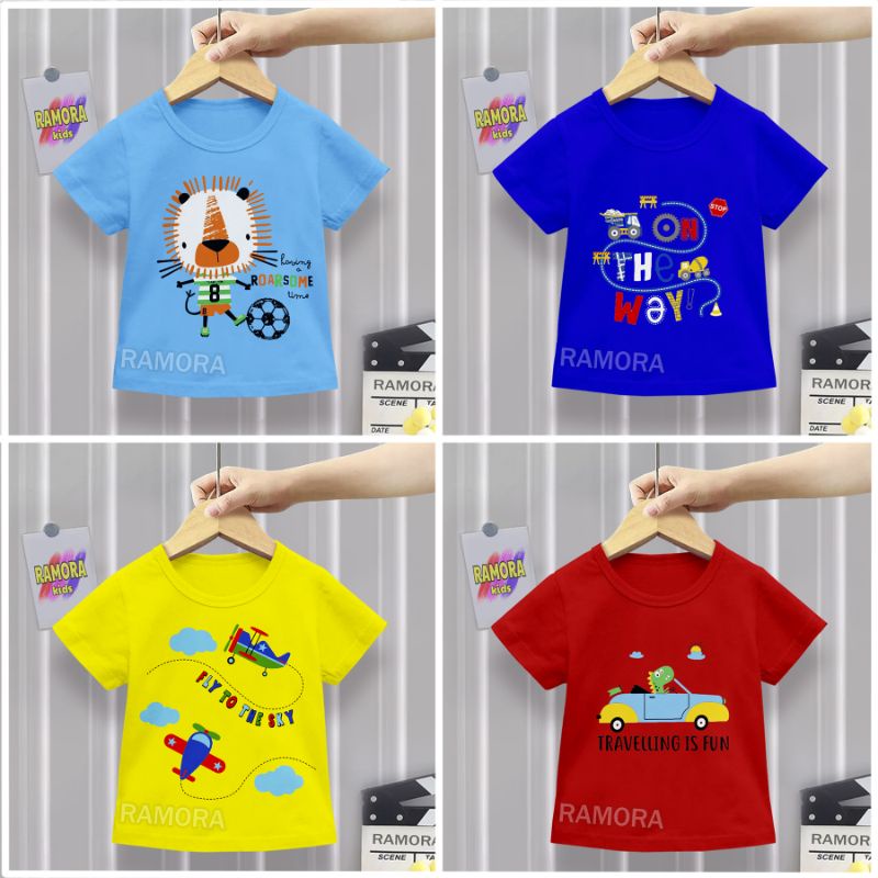 BAJU KAOS ANAK UNISEX COWOK DAN CEWEK Umur 0-4 tahun