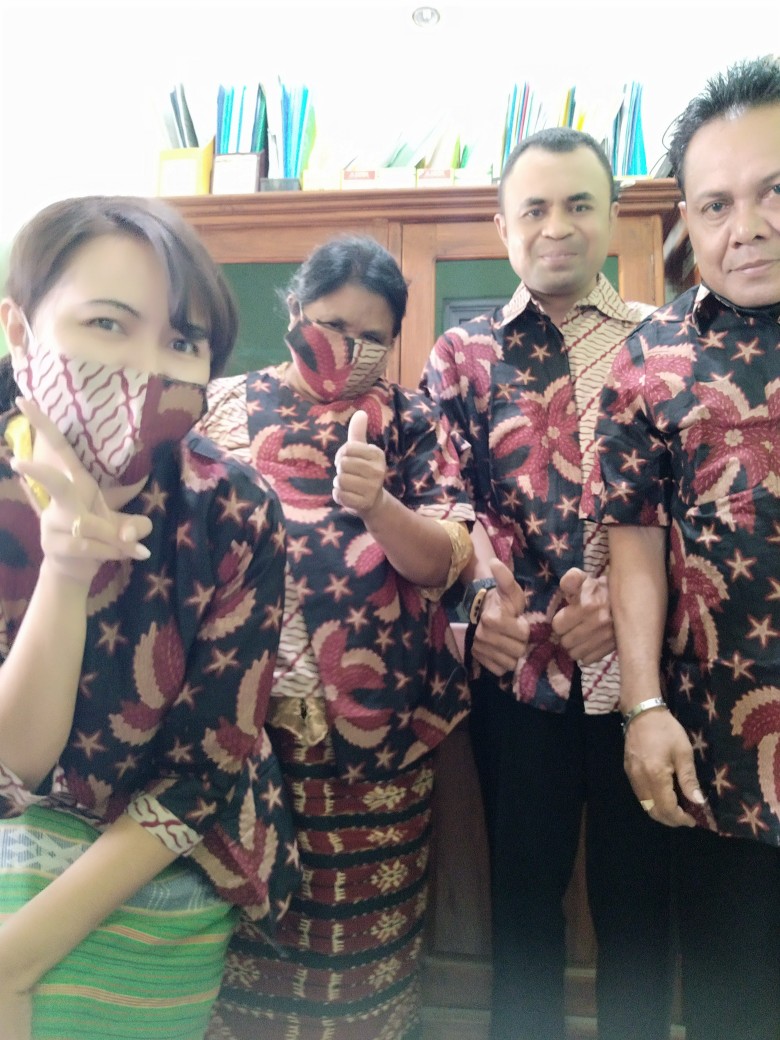 Tey-17 Batik Wanita Asj Sa Hrb026 Kenongo Kemeja Tosca Pendek