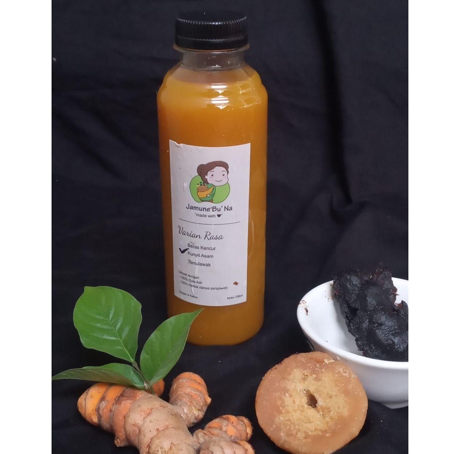 

KUNYIT ASAM 250ml - Jamu tradisional 100% fresh dan gula asli - Jamune Bu' Na imun booster