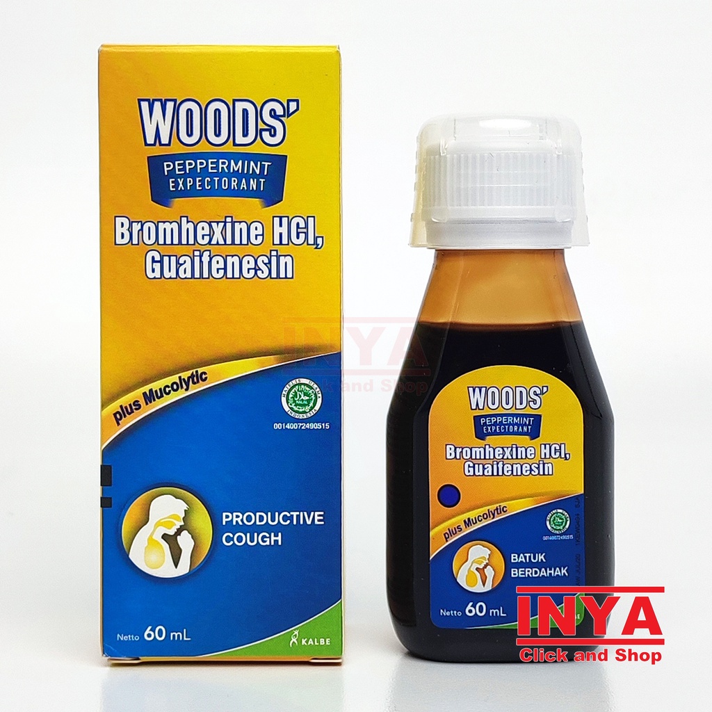 WOODS PEPERMINT EXPECTORANT BATUK BERDAHAK 60ml - Obat Batuk