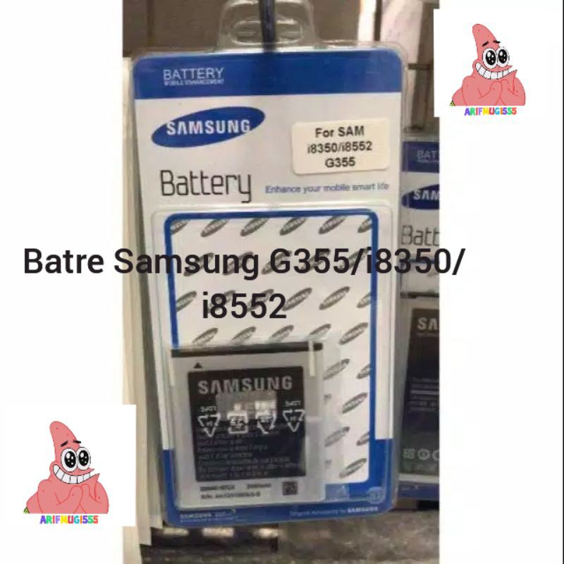 Battery Baterai Batre Samsung G355/i8350/i8552 Original