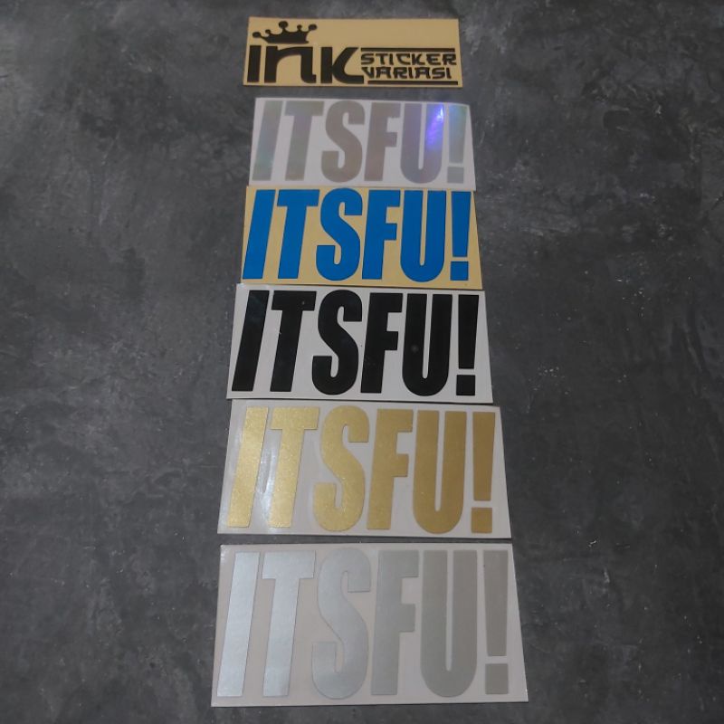 

STICKER ITSFU CUTTING