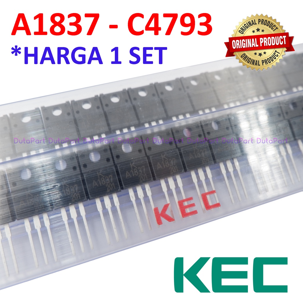 A1837 C4793 ORIGINAL KEC KOREA Transistor Harga Per SET A 1837 C 4793