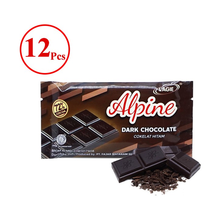 

COKLAT LAGIE ALPINE DARK CHOCOLATE ISI 12PCS