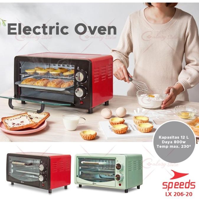 *****] Oven Listrik Mini Alat Dapur Elektrik Microwave SPEEDS 206-20