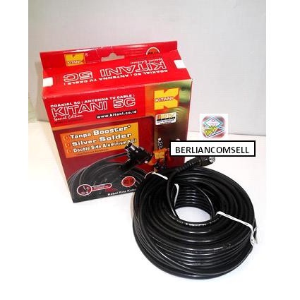 Kabel Coaxial Antena Tv 5c-2v Merk Kitani Impedansi 75 Ohm - Jawaranya Kabel Antenna