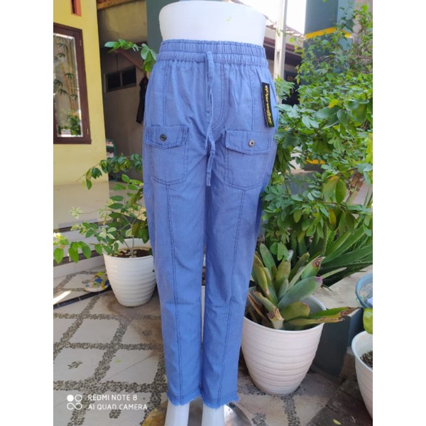 kulot levis ribbon kulot jeans ribbon/kulot levis saku kanan kiri-Boy friend kcing