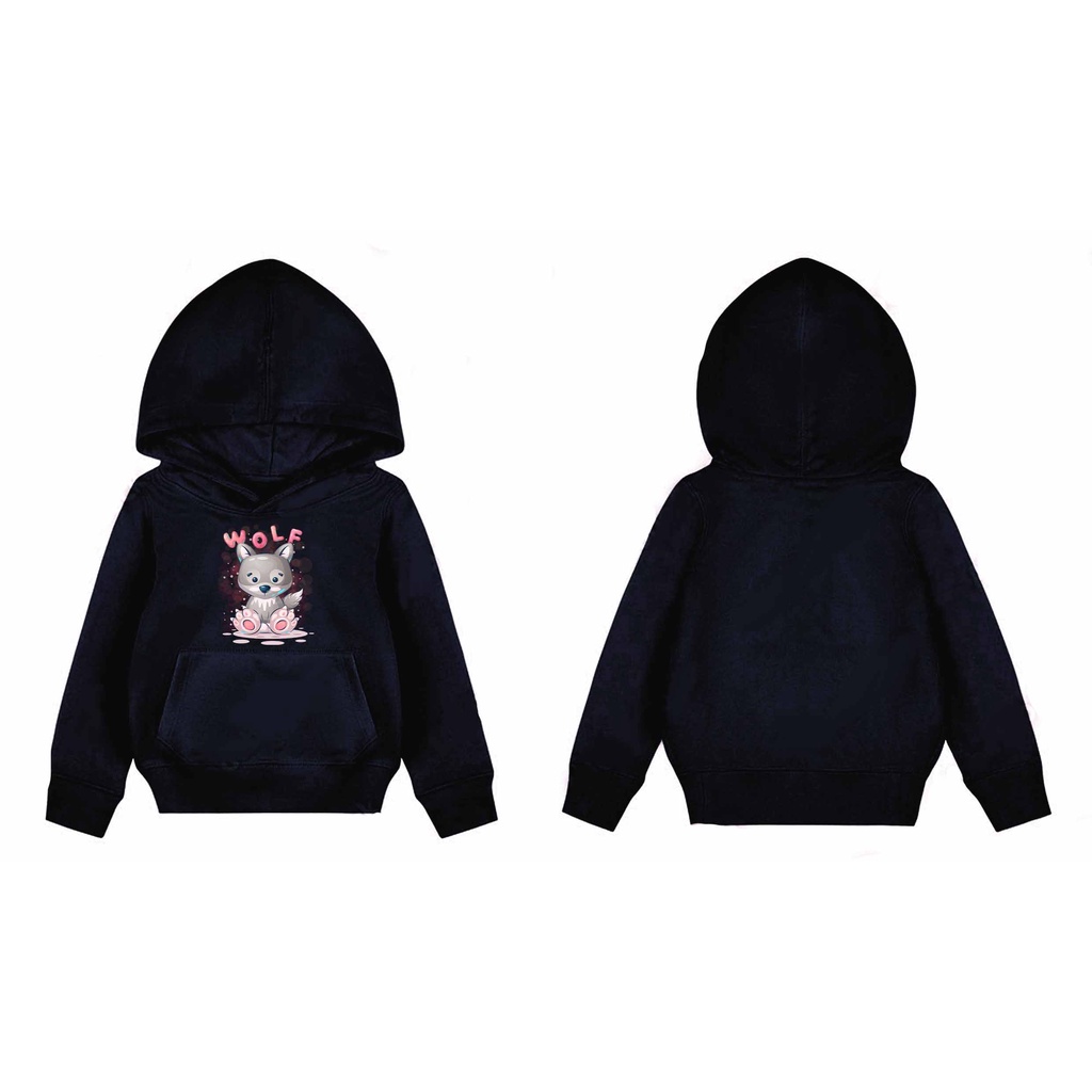 Hoodie Anak Wolf Sweater Pakaian Fleece Anak