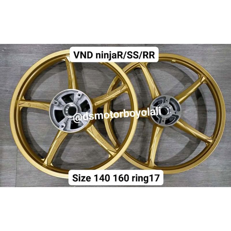 velg velk velek VND ninja ninjaR NinjaRR ninjaSS ninja150 ninja R SS RR palang5 size 140 160 depan d