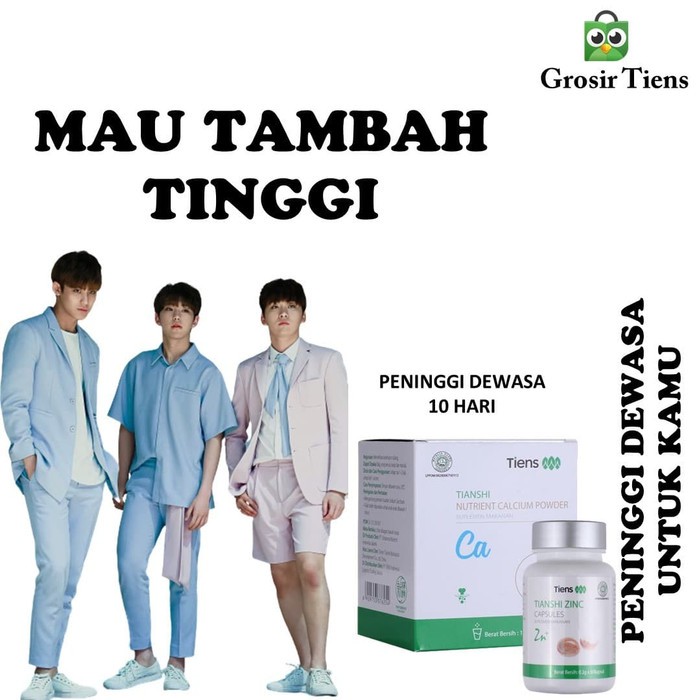 

Paket Peninggi Badan Tiens Original Susu NHCP dan Zinc Kapsul