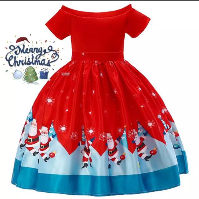 Gaun natal anak santa clause