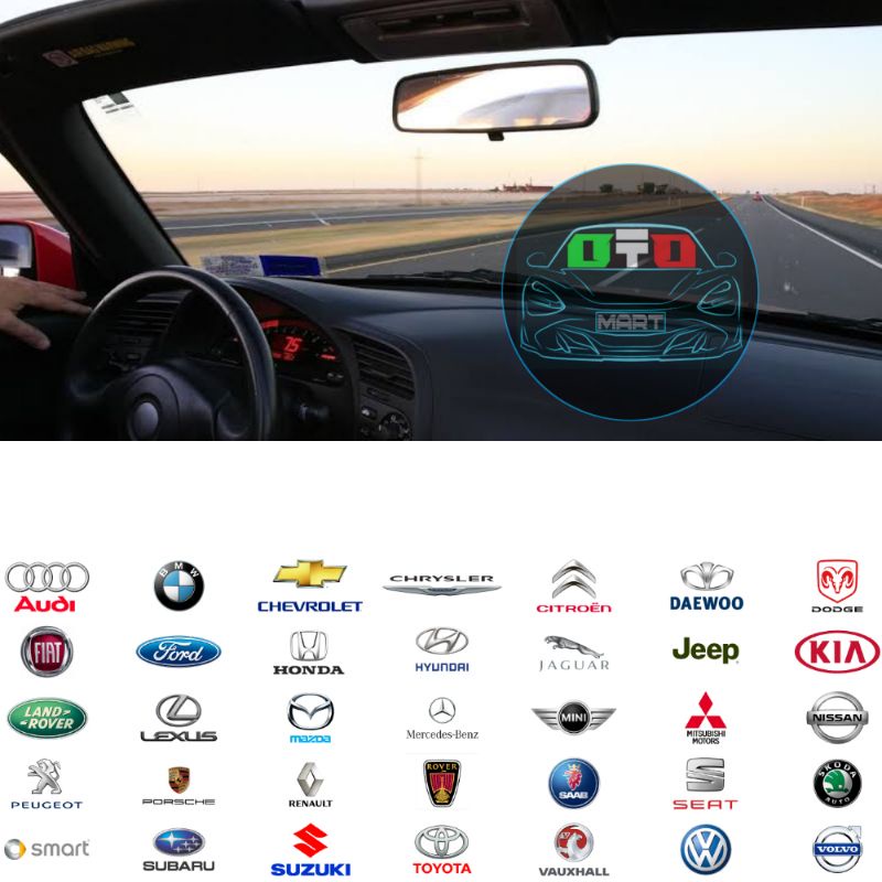 Kaca Spion Cermin Kabin Tengah Dalam Tempel Kaca Toyota Honda Nissan Hyundai Wuling Suzuki Daihatsu 