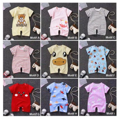 LittleAaron JUMPER IMPORT PENDEK baju bayi imut lucu jumper bayi pendek import