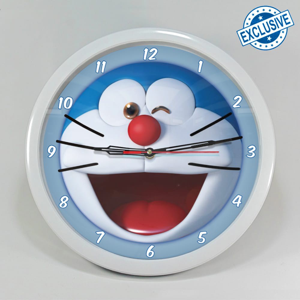 (ISTIMEWA BOSSQUE) JAM DINDING CUSTOM DORAEMON